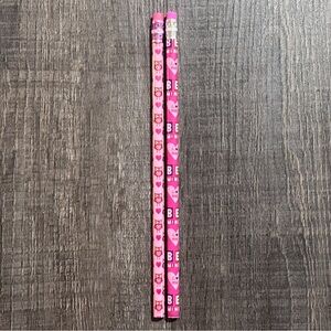 💞 New Set of 2 Valentines Heart Pencils With Erasers